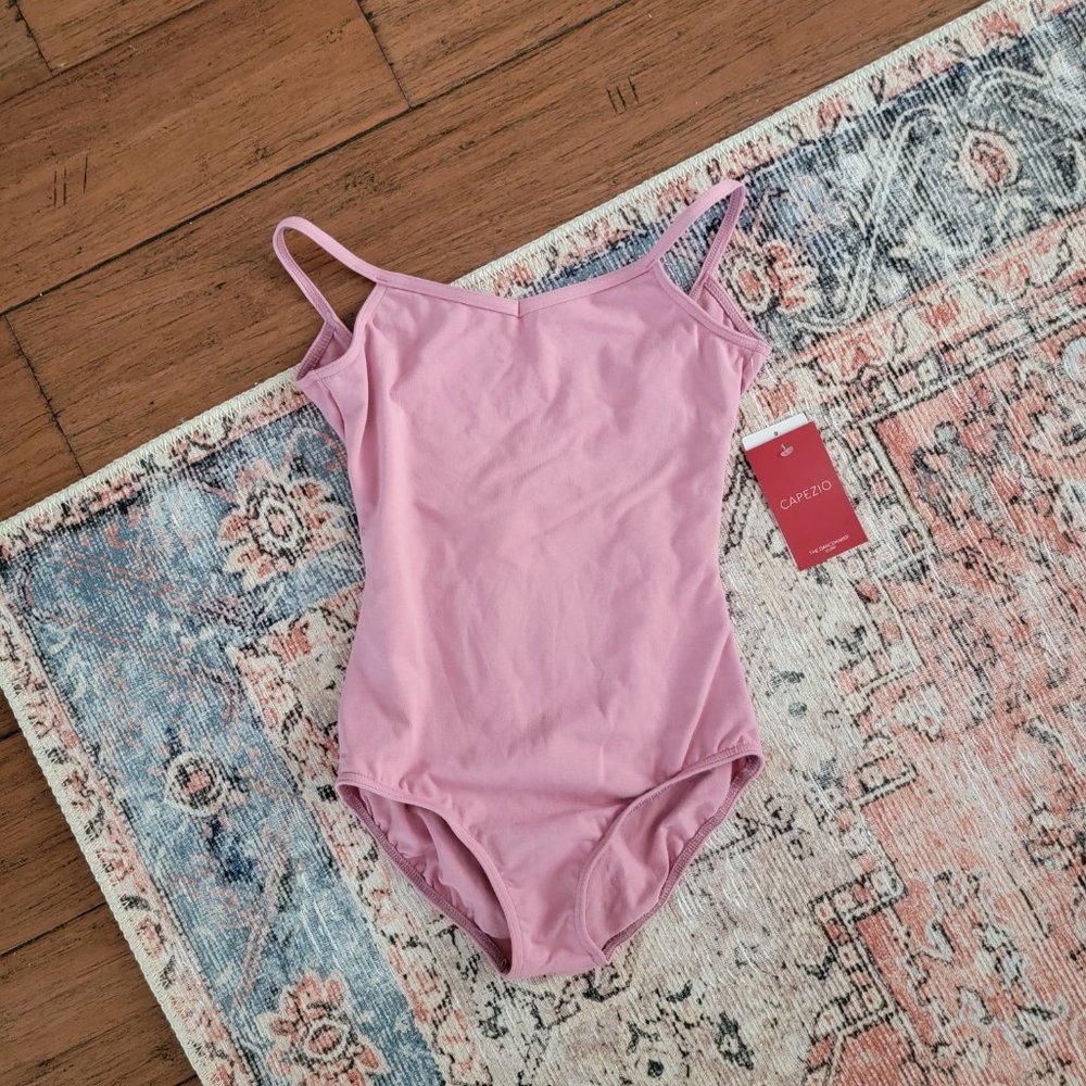 NWT Capezio Size L Youth Leotard Low Ballet Dance